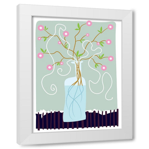 Modern Romance-01 White Modern Wood Framed Art Print by Randy Noble Fine Art