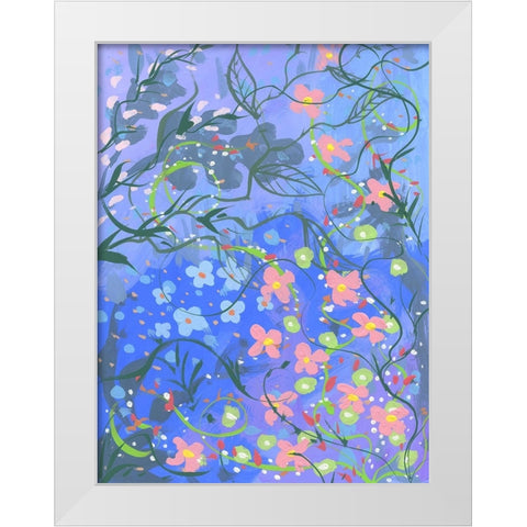 Unique Bloom White Modern Wood Framed Art Print by Randy Noble Fine Art