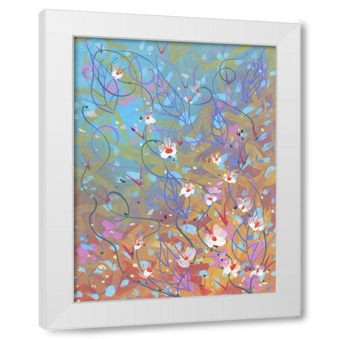 Water Beauty White Modern Wood Framed Art Print by Randy Noble Fine Art
