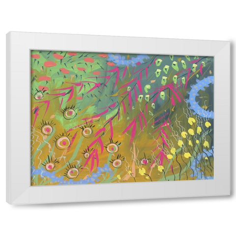 Garden Grace White Modern Wood Framed Art Print by Randy Noble Fine Art