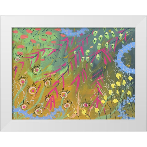 Garden Grace White Modern Wood Framed Art Print by Randy Noble Fine Art