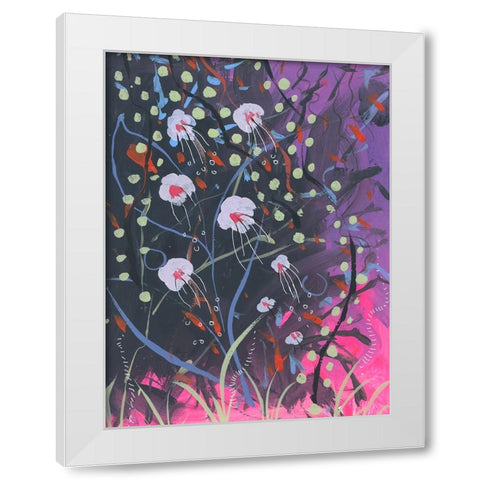Nights Colors White Modern Wood Framed Art Print by Randy Noble Fine Art