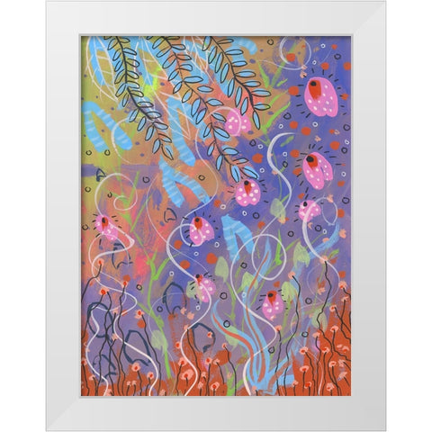 Spring Rise White Modern Wood Framed Art Print by Randy Noble Fine Art