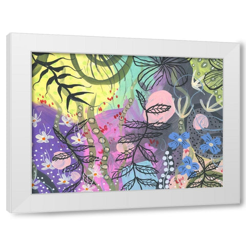 Crisp Intense White Modern Wood Framed Art Print by Randy Noble Fine Art