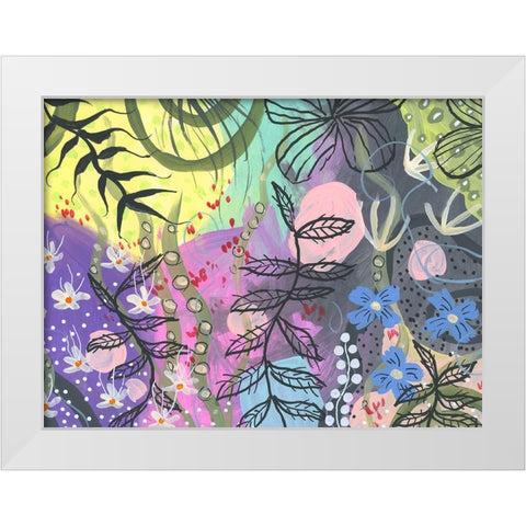 Crisp Intense White Modern Wood Framed Art Print by Randy Noble Fine Art