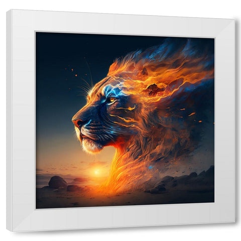 Desert Of Dreams 1 White Modern Wood Framed Art Print by Heere, Ray