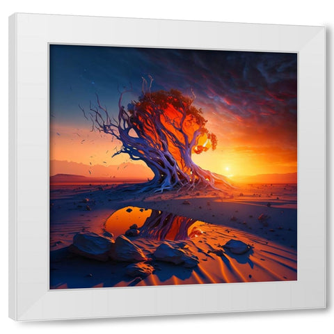 Desert Of Dreams 2 White Modern Wood Framed Art Print by Heere, Ray