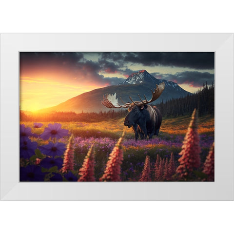 North American Wildlife 7 White Modern Wood Framed Art Print by Heere, Ray