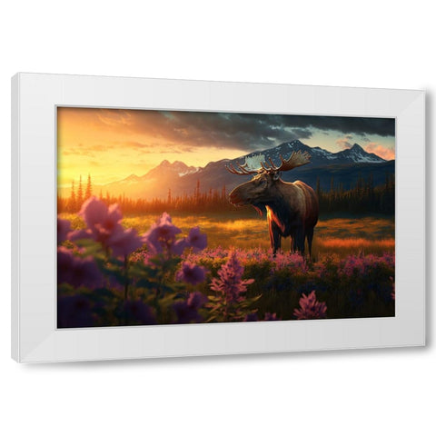 North American Wildlife 8 White Modern Wood Framed Art Print by Heere, Ray