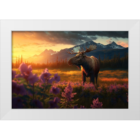 North American Wildlife 8 White Modern Wood Framed Art Print by Heere, Ray