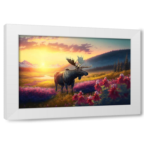 North American Wildlife 10 White Modern Wood Framed Art Print by Heere, Ray