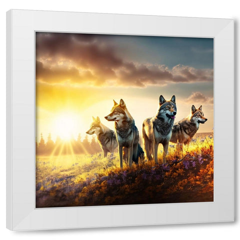 North American Wildlife 48 White Modern Wood Framed Art Print by Heere, Ray