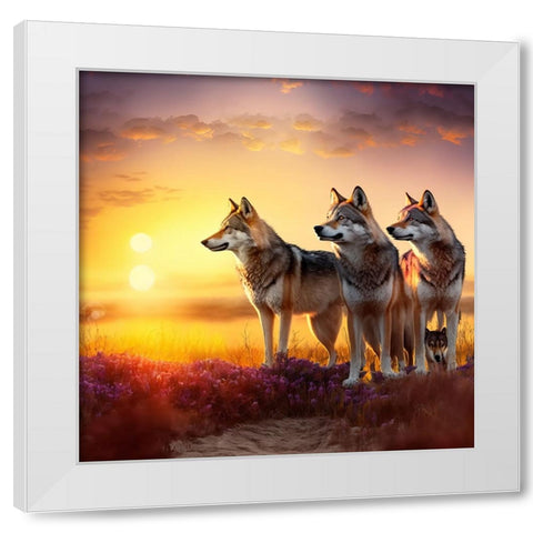 North American Wildlife 52 White Modern Wood Framed Art Print by Heere, Ray