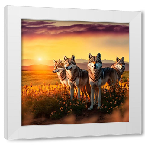 North American Wildlife 53 White Modern Wood Framed Art Print by Heere, Ray