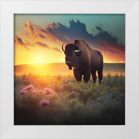 North American Wildlife 58 White Modern Wood Framed Art Print by Heere, Ray