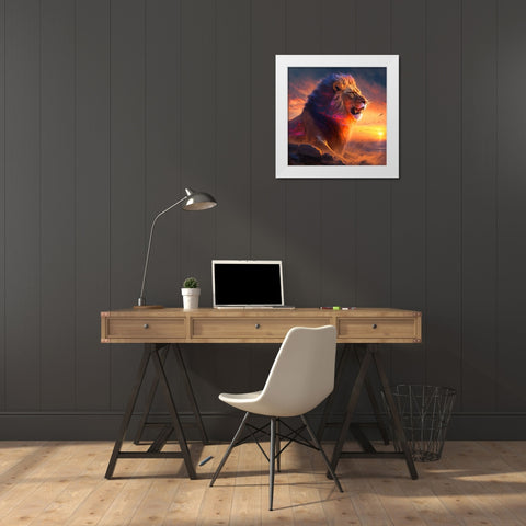 Desert Of Dreams 15 White Modern Wood Framed Art Print by Heere, Ray