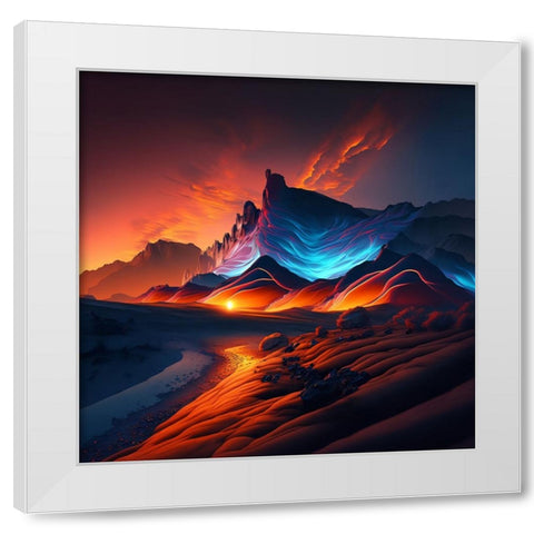 Desert Of Dreams 17 White Modern Wood Framed Art Print by Heere, Ray