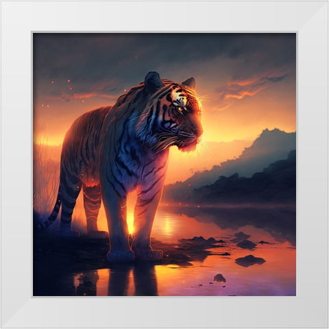 Desert Of Dreams 19 White Modern Wood Framed Art Print by Heere, Ray