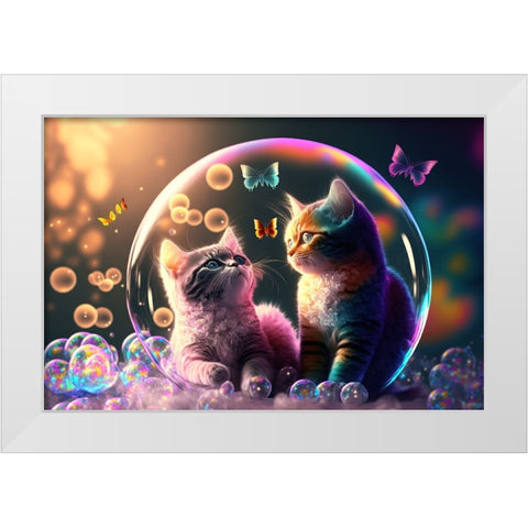 Mystical Morning 16 White Modern Wood Framed Art Print by Heere, Ray