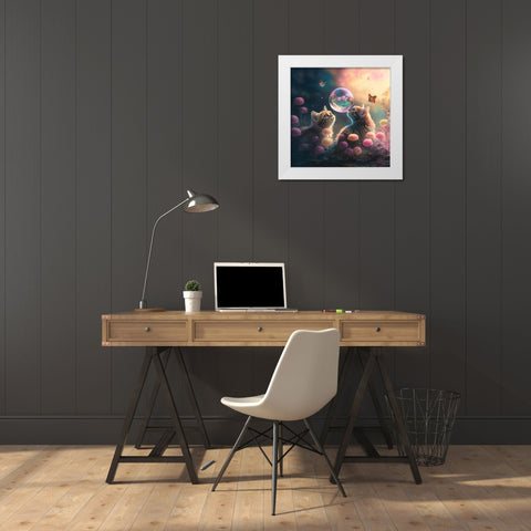 Mystical Morning 18 White Modern Wood Framed Art Print by Heere, Ray