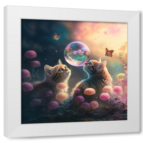 Mystical Morning 18 White Modern Wood Framed Art Print by Heere, Ray