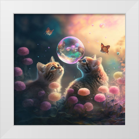 Mystical Morning 18 White Modern Wood Framed Art Print by Heere, Ray