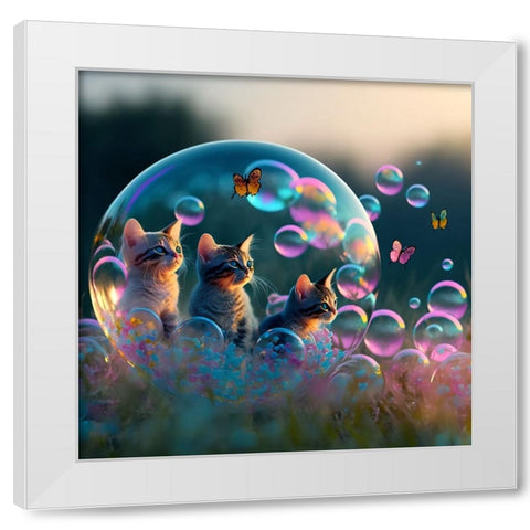 Mystical Morning 22 White Modern Wood Framed Art Print by Heere, Ray