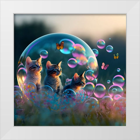 Mystical Morning 22 White Modern Wood Framed Art Print by Heere, Ray