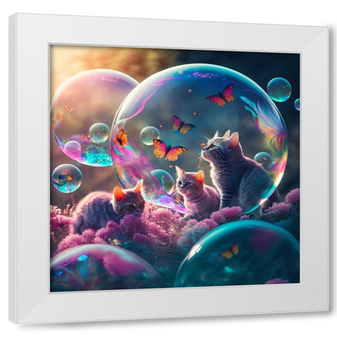 Mystical Morning 23 White Modern Wood Framed Art Print by Heere, Ray