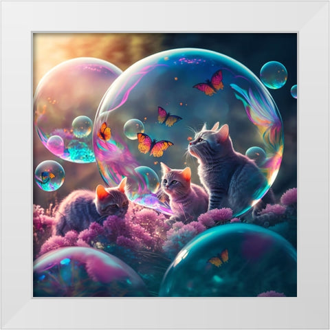 Mystical Morning 23 White Modern Wood Framed Art Print by Heere, Ray