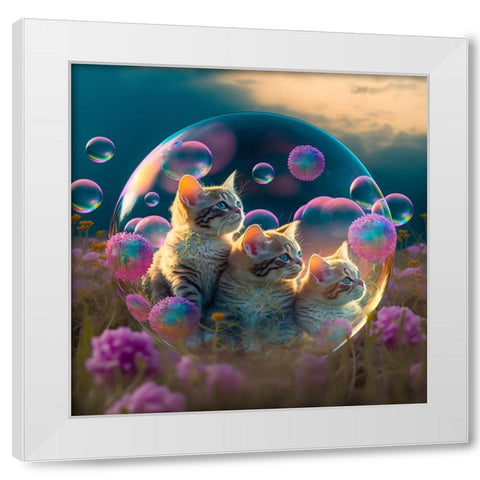 Mystical Morning 24 White Modern Wood Framed Art Print by Heere, Ray