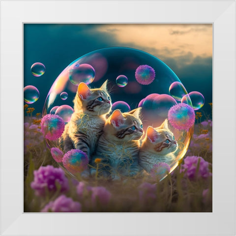 Mystical Morning 24 White Modern Wood Framed Art Print by Heere, Ray