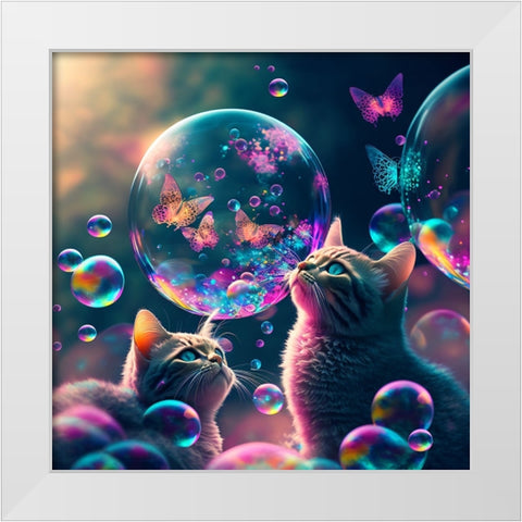 Mystical Morning 25 White Modern Wood Framed Art Print by Heere, Ray