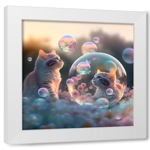 Mystical Morning 26 White Modern Wood Framed Art Print by Heere, Ray