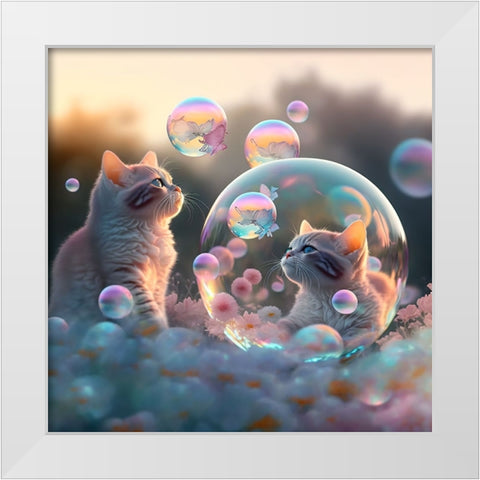 Mystical Morning 26 White Modern Wood Framed Art Print by Heere, Ray