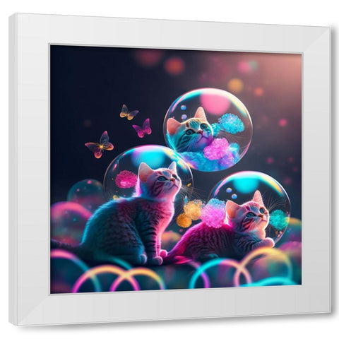 Mystical Morning 27 White Modern Wood Framed Art Print by Heere, Ray