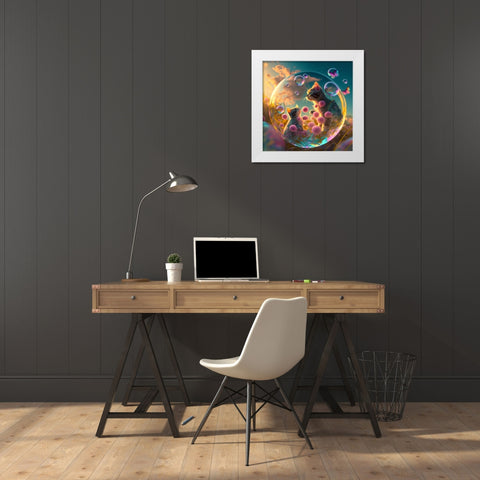 Mystical Morning 29 White Modern Wood Framed Art Print by Heere, Ray