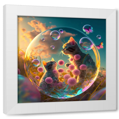 Mystical Morning 29 White Modern Wood Framed Art Print by Heere, Ray