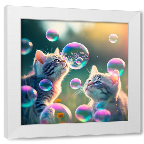 Mystical Morning 30 White Modern Wood Framed Art Print by Heere, Ray