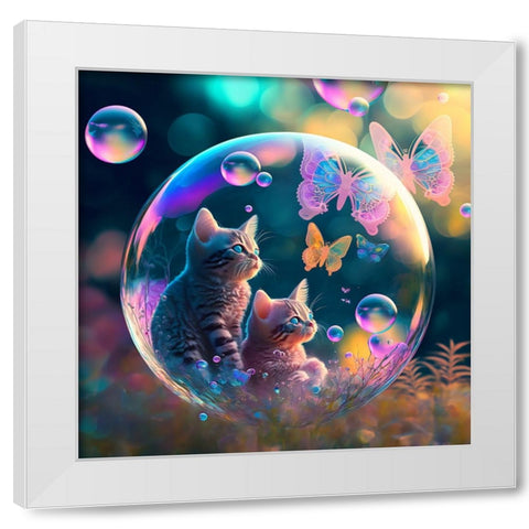 Mystical Morning 33 White Modern Wood Framed Art Print by Heere, Ray