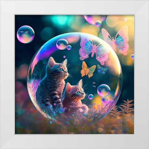 Mystical Morning 33 White Modern Wood Framed Art Print by Heere, Ray