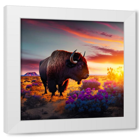 North American Wildlife 60 White Modern Wood Framed Art Print by Heere, Ray