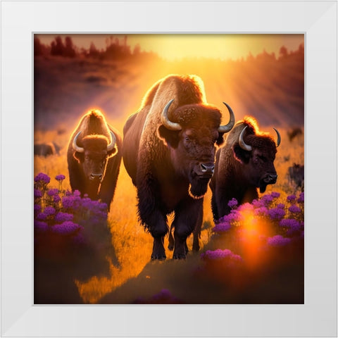 North American Wildlife 61 White Modern Wood Framed Art Print by Heere, Ray