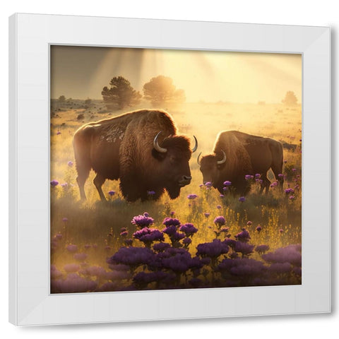 North American Wildlife 66 White Modern Wood Framed Art Print by Heere, Ray