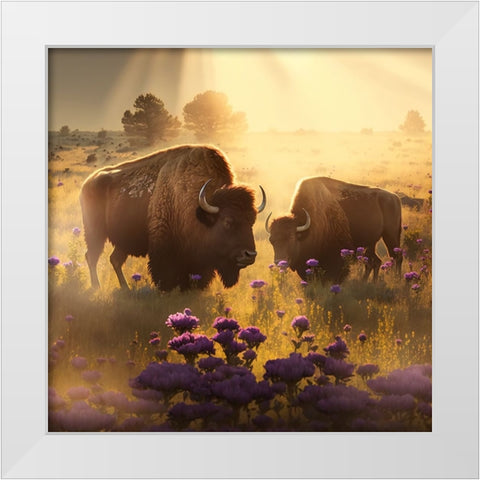 North American Wildlife 66 White Modern Wood Framed Art Print by Heere, Ray