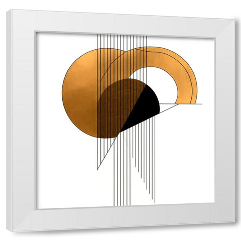 Mid Century Abstract Painting 3 White Modern Wood Framed Art Print by Heere, Ray