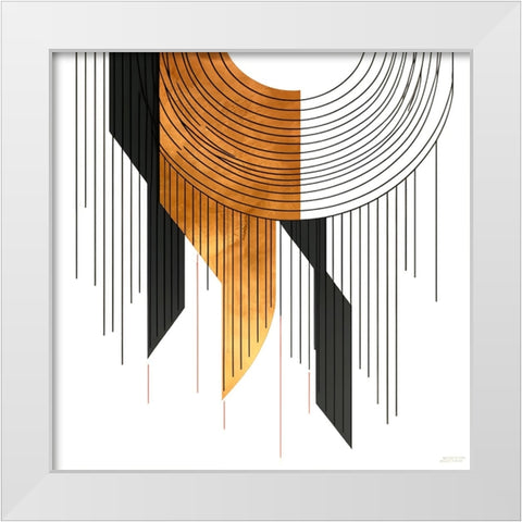 Mid Century Abstract Painting 5 White Modern Wood Framed Art Print by Heere, Ray