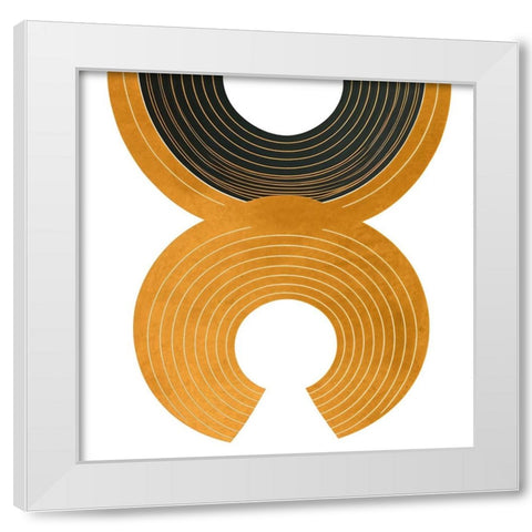 Mid Century Abstract Painting 11 White Modern Wood Framed Art Print by Heere, Ray