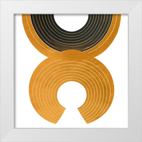 Mid Century Abstract Painting 11 White Modern Wood Framed Art Print by Heere, Ray