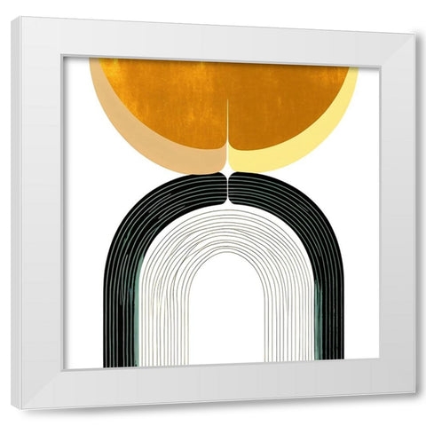 Mid Century Abstract Painting 13 White Modern Wood Framed Art Print by Heere, Ray